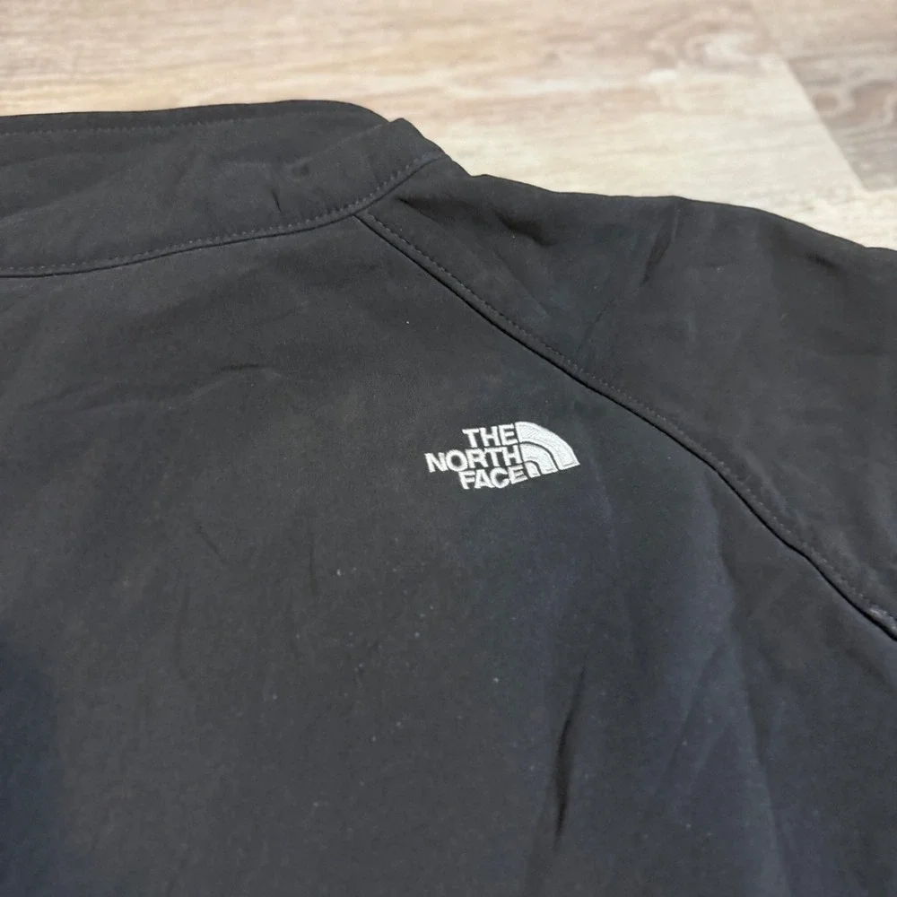 The North Face Apex Softshell Jacket Mens XL Black Full Zip Windproof Outdoor